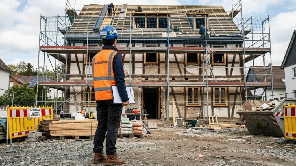 Energetische Baubegleitung vor Ort auf der Baustelle